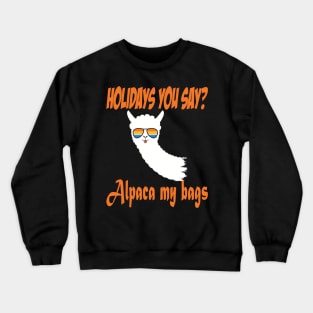 Alpaca Llama Holidays Crewneck Sweatshirt